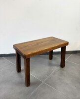 NIEUW . Vintage brutalist bijzettafel