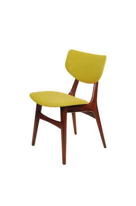  Vintage jaren 60 stoel opnieuw gestoffeerd