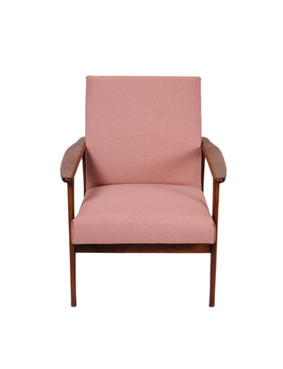 Vintage Scandinavisch design fauteuil opnieuw gestoffeerd