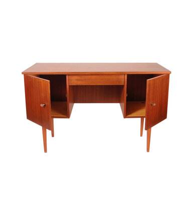 Vintage jaren 60 bureau van teakhout