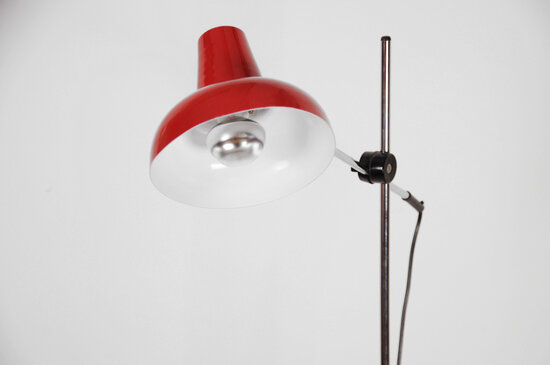 VERKOCHT Vintage hengellamp/ vloerlamp