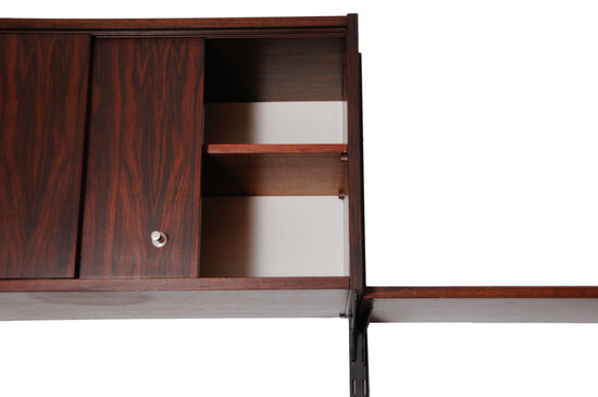 VERKOCHT Vintage palissander wandsysteem
