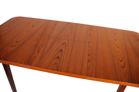 VERKOCHT Vintage uitschuifbare eetkamer tafel