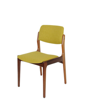VERKOCHT  Set vintage stoelen opnieuw gestoffeerd