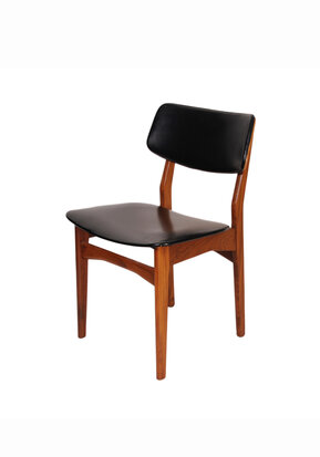 VERKOCHT Set vintage Mahjongg eetkamer stoelen