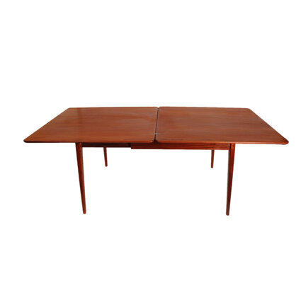 VERKOCHT Vintage mid century uitklapbare Louis van Teeffelen Webe tafel