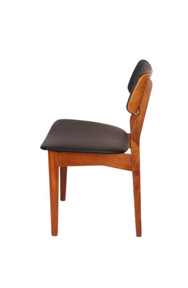 VERKOCHT Set vintage Mahjongg eetkamer stoelen