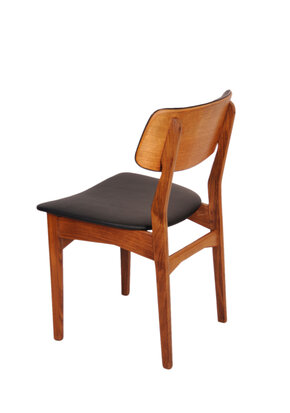 VERKOCHT Set vintage Mahjongg eetkamer stoelen