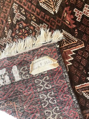 VERKOCHT Vintage handgeknoopt Oosters tapijt