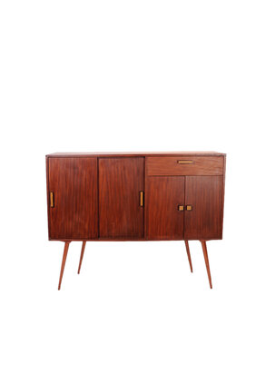 VERKOCHT Vintage highboard op hoge poten