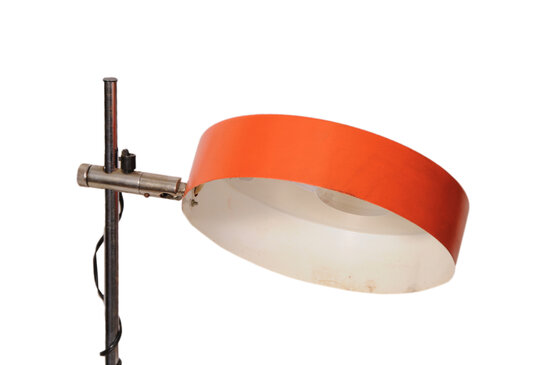 VERKOCHT Vintage jaren 60 oranje bureaulamp