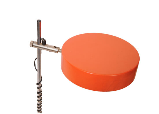 VERKOCHT Vintage jaren 60 oranje bureaulamp