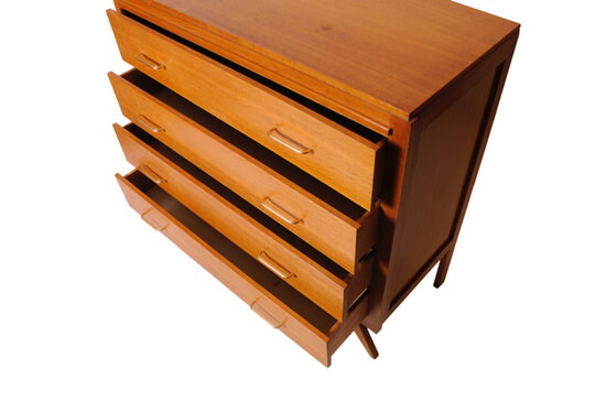 VERKOCHT Vintage commode/ ladekast