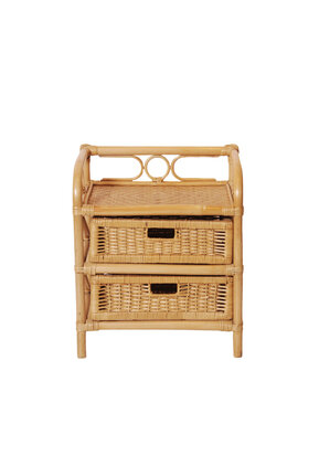 VERKOCHT Vintage rotan kastje
