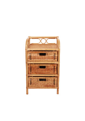 VERKOCHT Vintage rotan kastje
