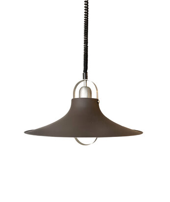 VERKOCHT Vintage metalen hanglamp