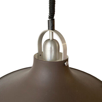 VERKOCHT Vintage metalen hanglamp