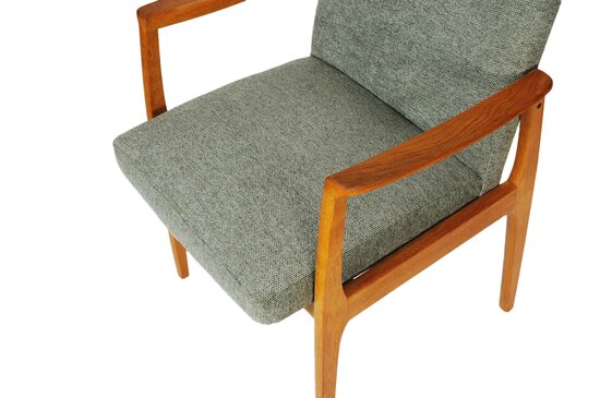 NIEUW Vintage armleuning stoel opnieuw gestoffeerd