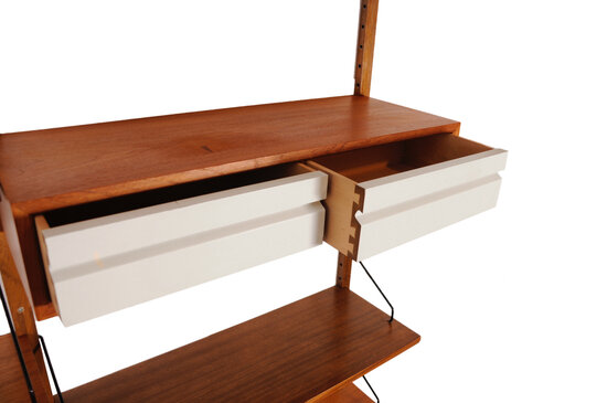Vintage mid century Poul Cadovius wandmeubel