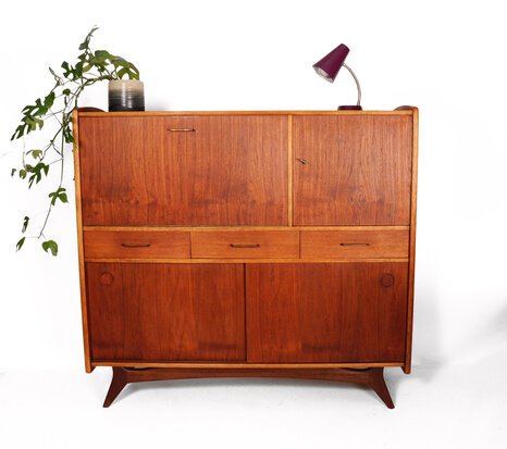 VERKOCHT Vintage jaren 60 highboard