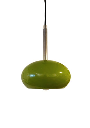 Vintage groen metalen hanglamp
