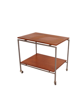 VERKOCHT Vintage bijzettafel audio-meubel