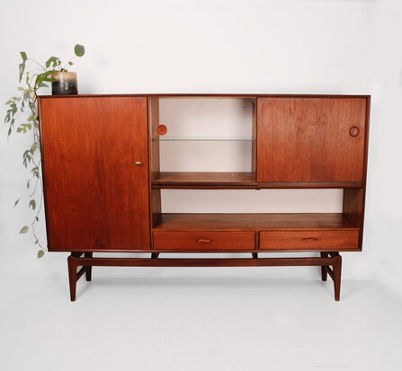 VERKOCHT Vintage highboard