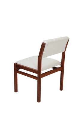 VERKOCHT Set van vier vintage Cees Braakman Pastoe Japanse serie stoelen opnieuw gestoffeerd