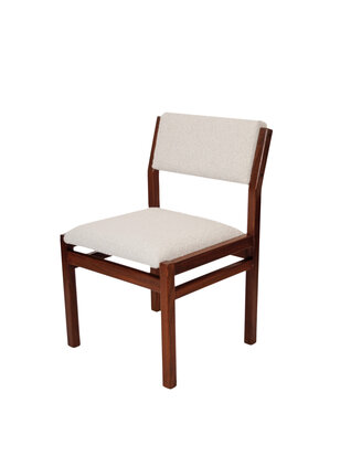 VERKOCHT Set van vier vintage Cees Braakman Pastoe Japanse serie stoelen opnieuw gestoffeerd