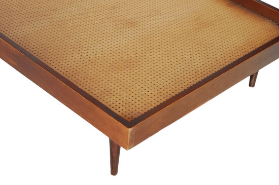 VERKOCHT  Vintage Jaren 60 daybed met ombouw-kast