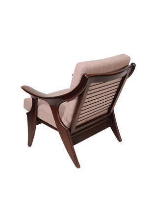 VERKOCHT Vintage mid century De Ster Geldermalsen fauteuil opnieuw gestoffeerd