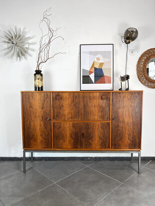 NIEUW . Vintage palissander highboard