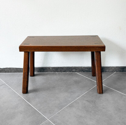 NIEUW . Vintage brutalist bijzettafel