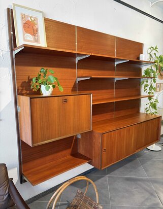 Vintage mid century Scandinavisch design wandmeubel