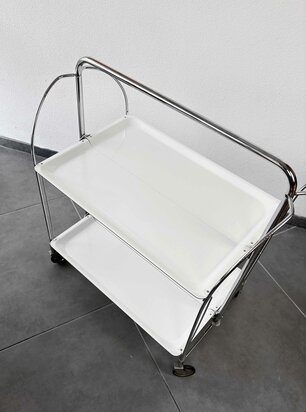 Vintage witte Gerlinol trolley