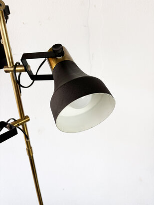 NIEUW . Vintage vloerlamp met drie spots