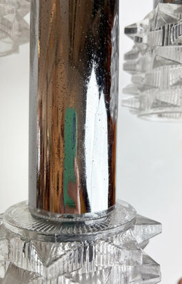 NIEUW . Vintage cascade hanglamp met vier kelken