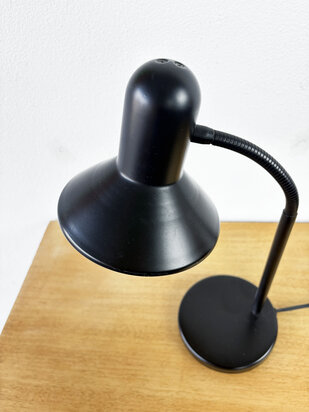 Vintage zwart metalen bureaulampje