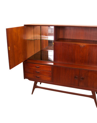 VERKOCHT Vintage Wébé Louis van Teeffelen highboard