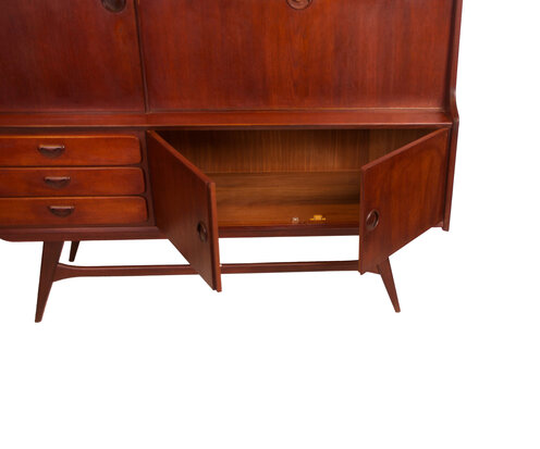 VERKOCHT Vintage Wébé Louis van Teeffelen highboard