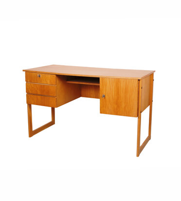 Vintage teakhouten jaren 60 bureau