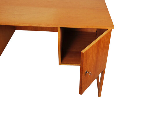 Vintage teakhouten jaren 60 bureau