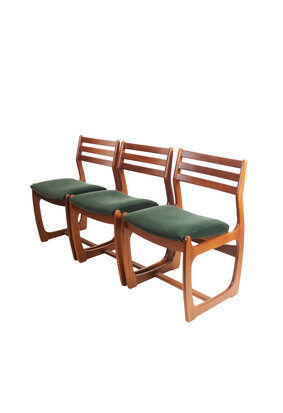 VERKOCHT Set van vier vintage Portwood Furniture Ltd stoelen