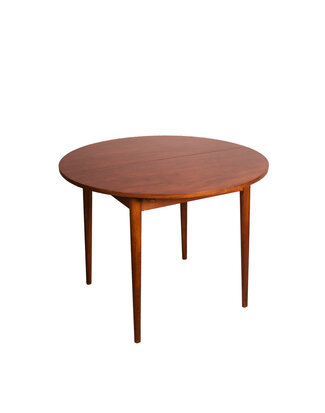 Vintage uitschuifbare ronde tafel