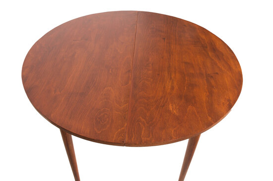 Vintage uitschuifbare ronde tafel