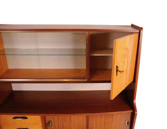 Vintage jaren 60 vitrine kast