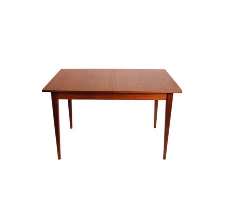 Vintage uitschuifbare teakhouten tafel