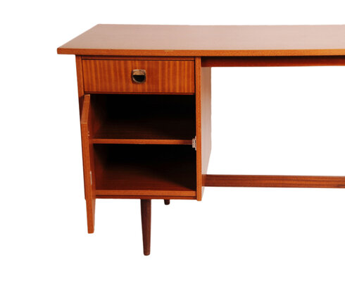 Vintage teakhouten jaren 60 bureau