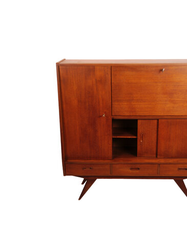 Vintage mid century kast van teakhout