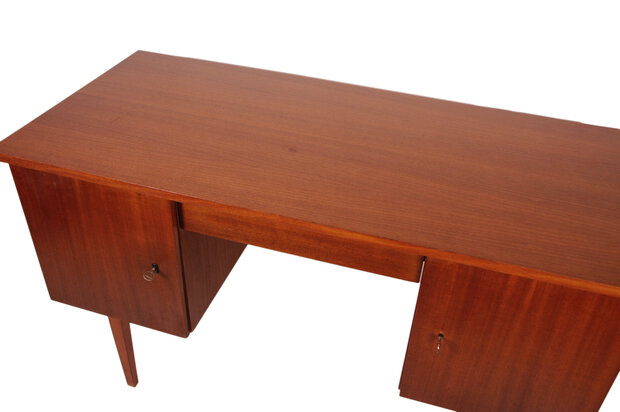 Vintage jaren 60 bureau van teakhout